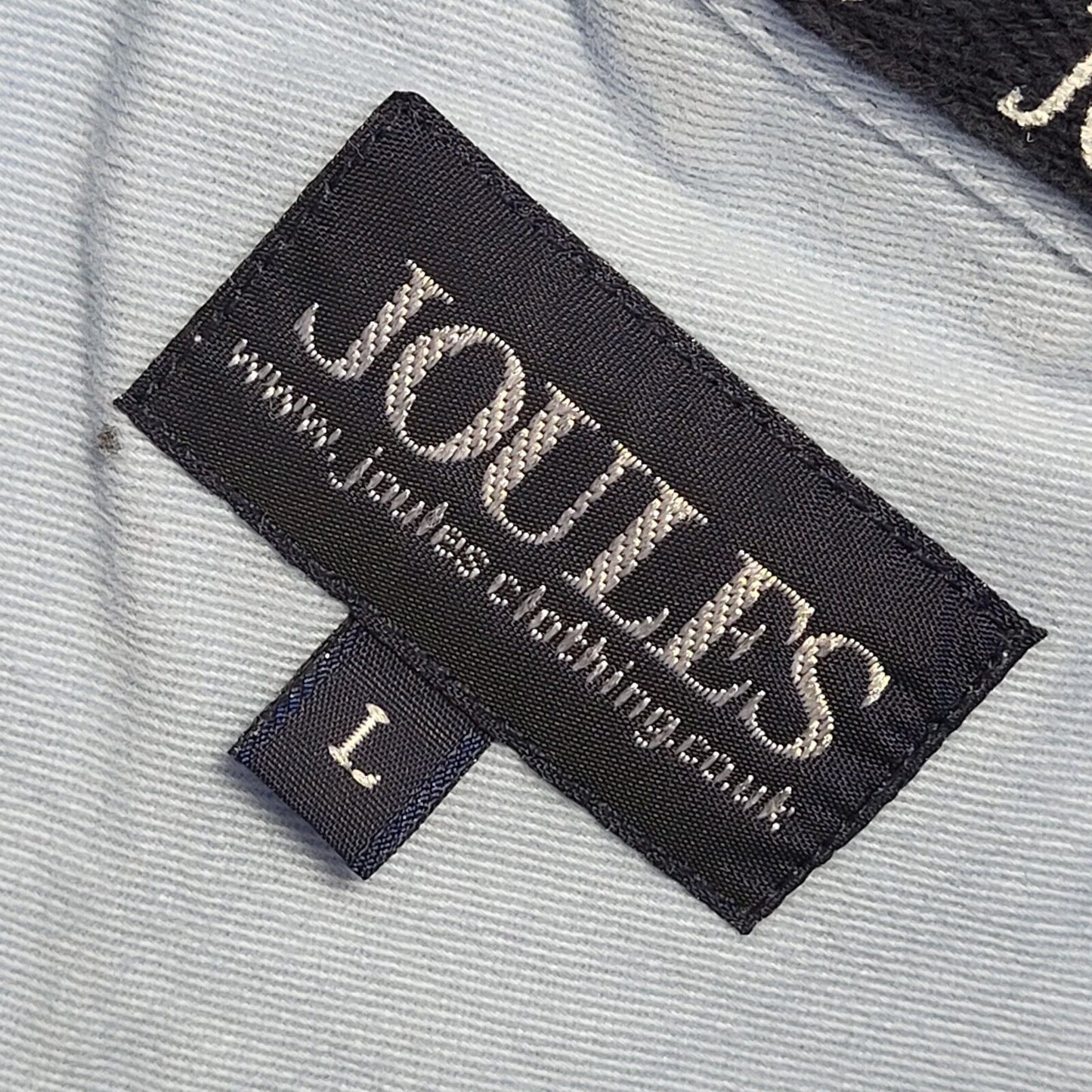 Joules Light Blue 90s Vintage 1/4 Button Collared Sweatshirt Uk Men's Size Large