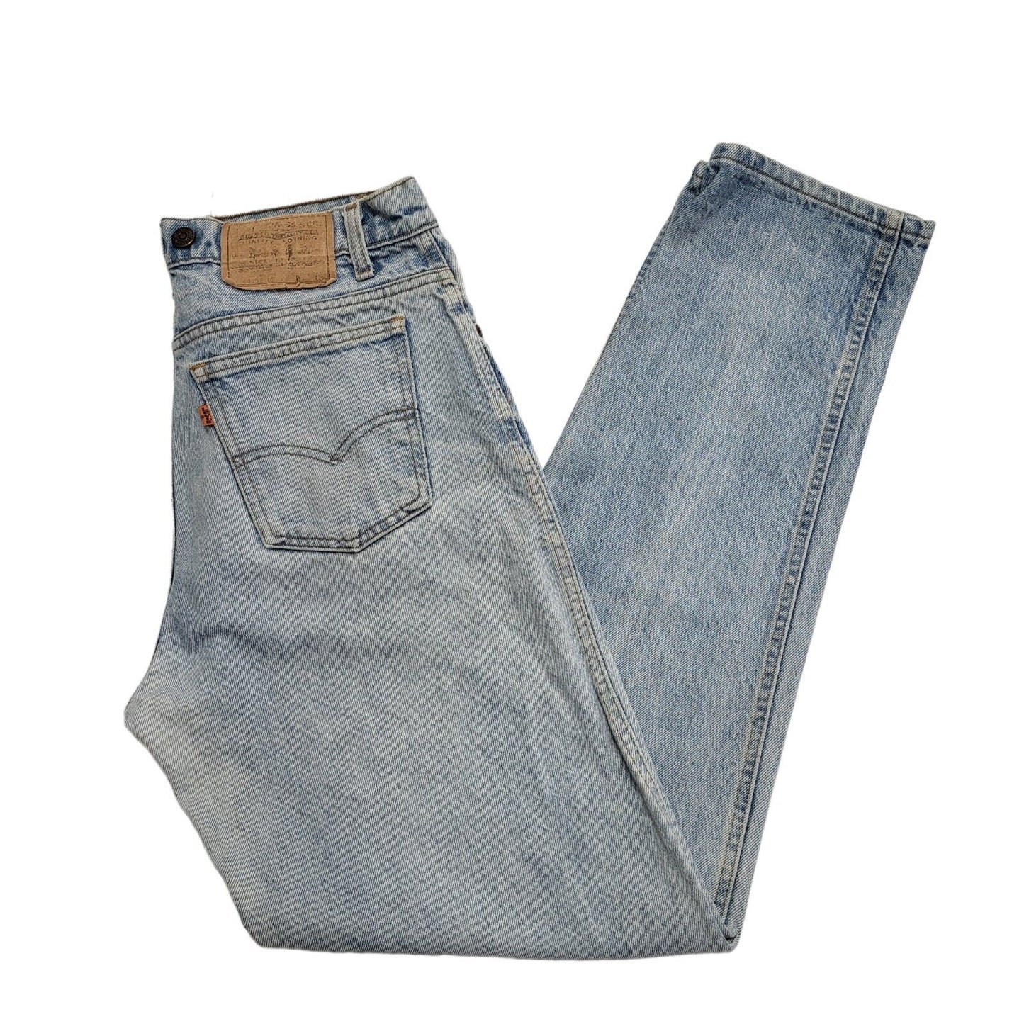 Levi's Vintage 90s Light Blue Tapered Denim Suspender Jeans Men's Size M W33 L34
