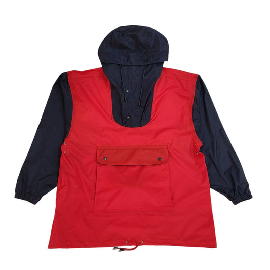 Roca Red & Blue 90s Pullover Windbreaker Jacket Uk Men's Size Medium