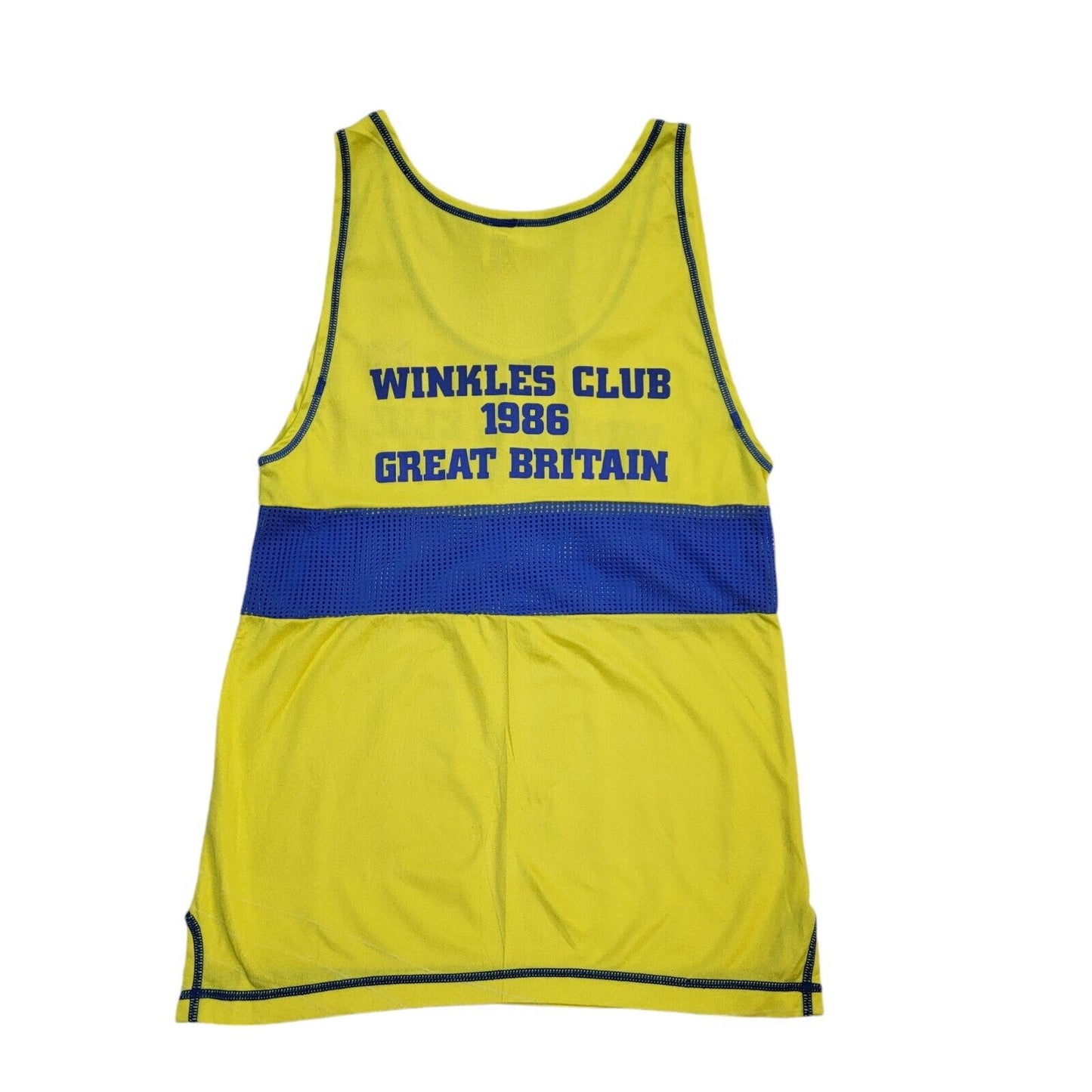 Winkles Club 1986 Vintage Yellow & Blue Vest Top Boy's Size M