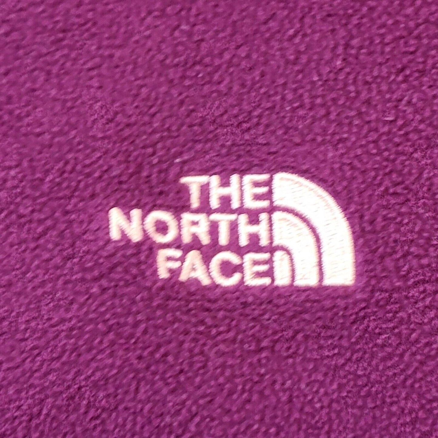 The North Face Purple Zip Up Hooded Fleece Women's Size XL