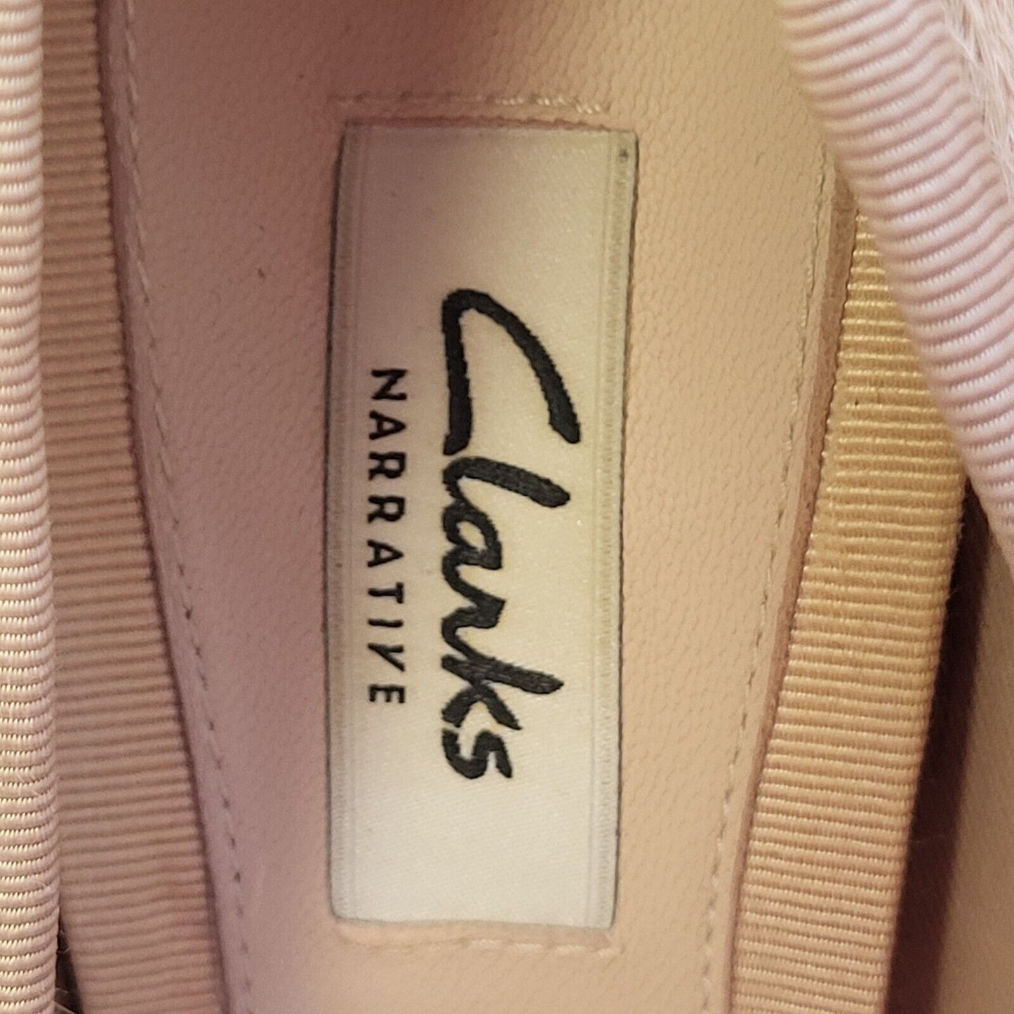 Clarks Beige Animal Print Vintage Slip-on Heels Shoes Uk Women's Size 6 ?