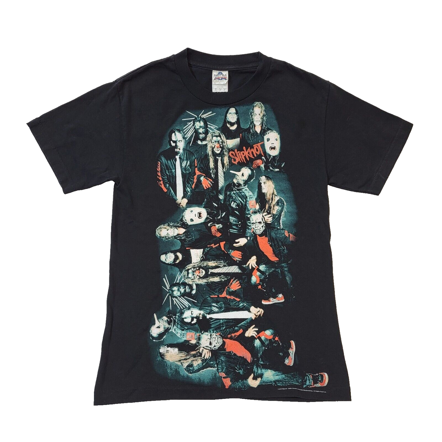 Alstyle Black Slipknot Vintage Crew Neck T-Shirt Men's Size Small