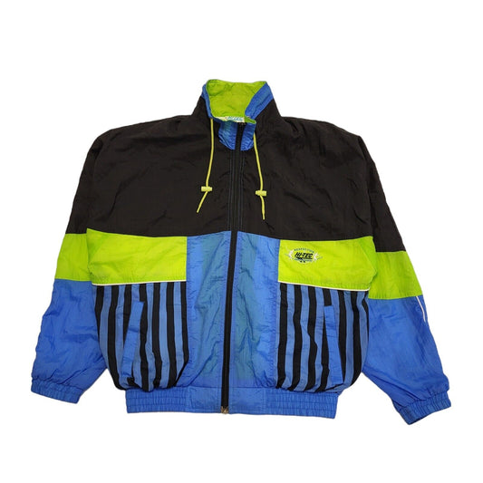 Hi-Tec Vintage 90s Blue, Green & Black Sports Jacket Men's Size S