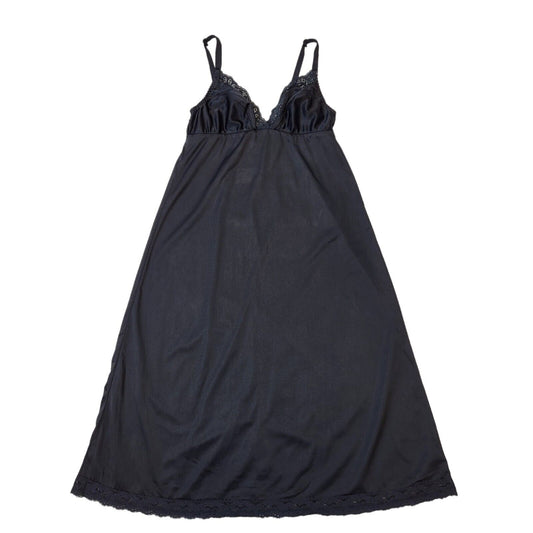 Littlewoods 80's Vintage Night Dress Black Womens UK 12 EU 40