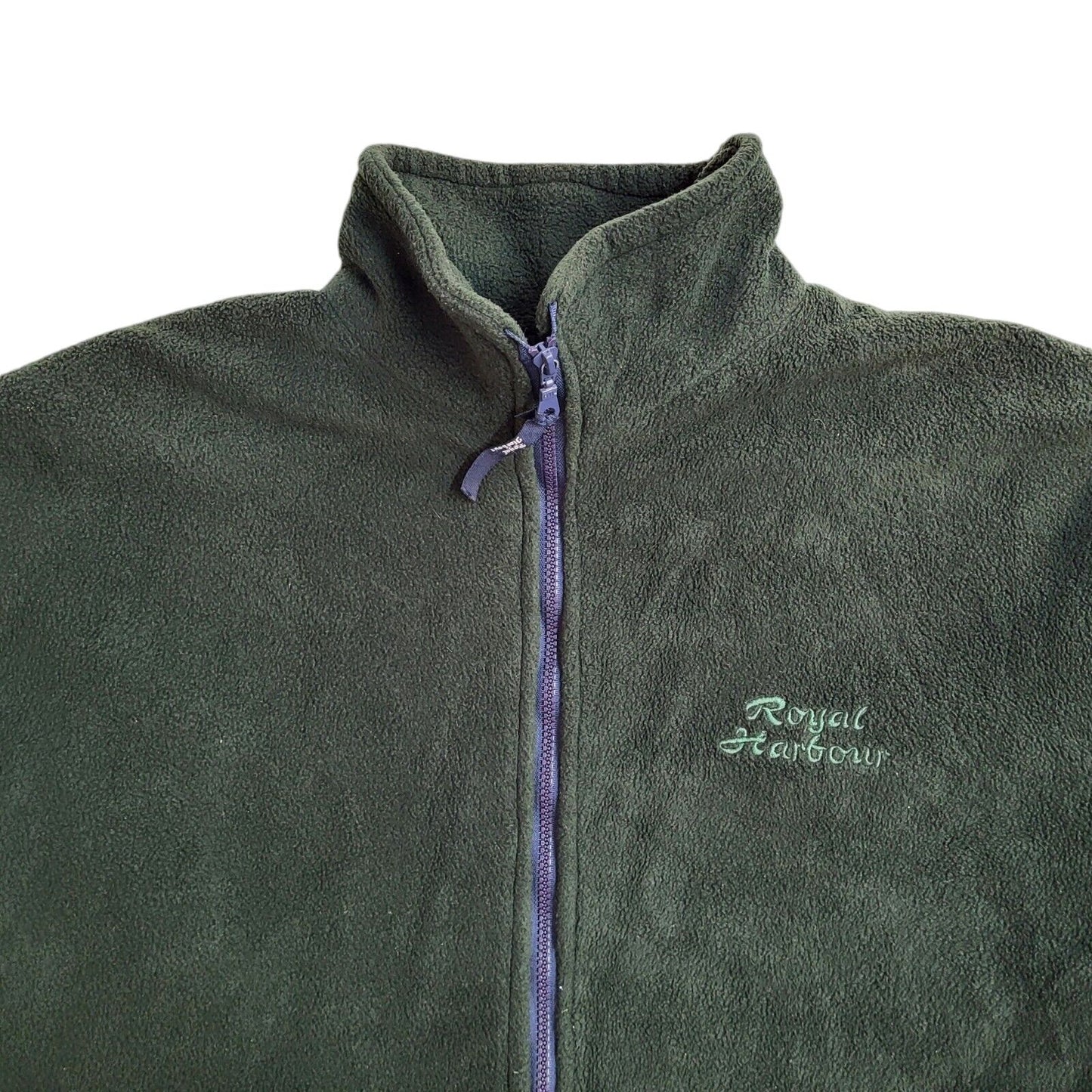 Royal Harbour Vintage 80s Green Hiking Fleece Jacket Uk Men's Size M