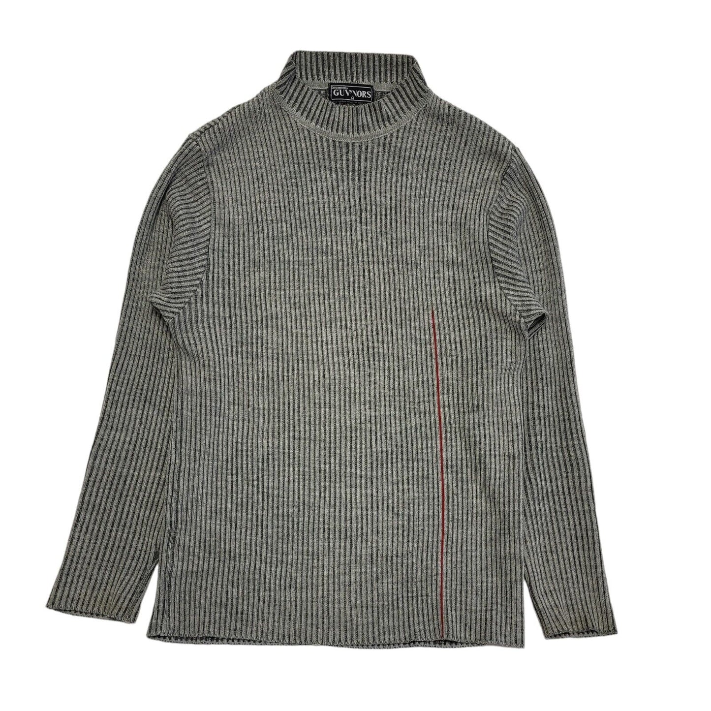 Guv'Nors  Vintage 80s Grey Round Neck Jumper Men's UK M