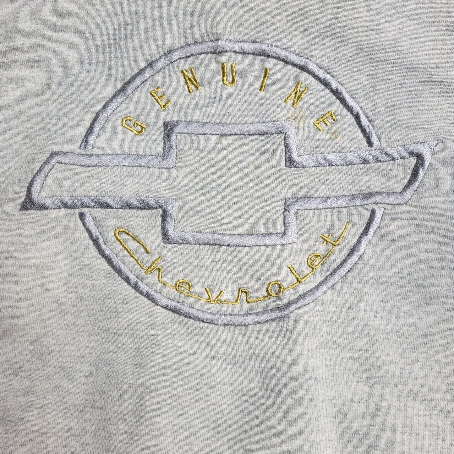 Fruit Of The Loom Grey Chevrolet Vintage 90's Sweatshirt UK Men's Size M