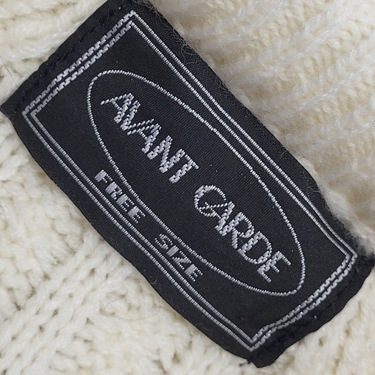 Avant Garde Vintage 90's Cream Green Floral Knitted Jumper Uk Women's UK 14-16