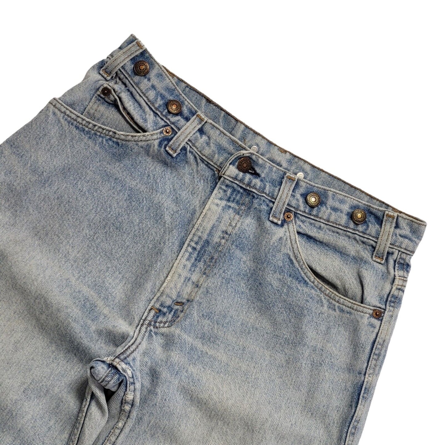 Levi's Vintage 90s Light Blue Tapered Denim Suspender Jeans Men's Size M W33 L34