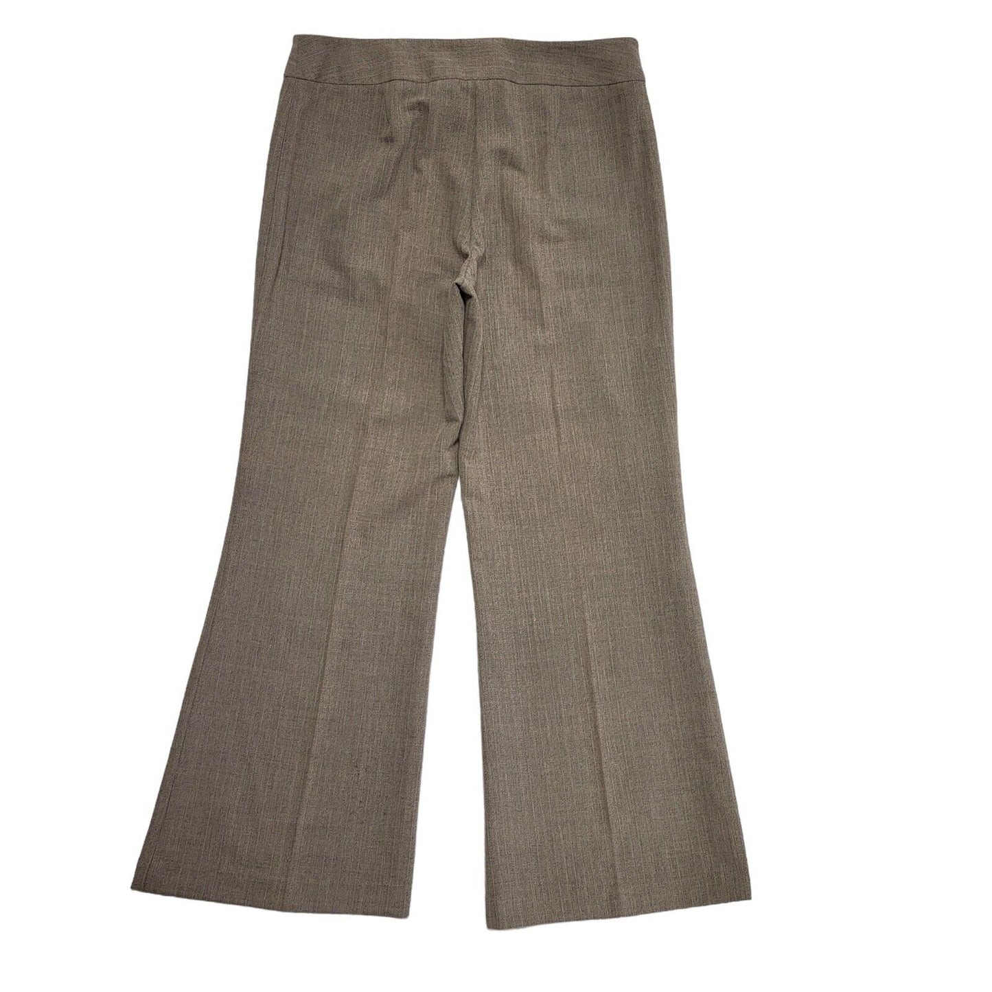 Next 90s Beige Wide Leg Dress Trousers Uk Women's 14 W32 L28