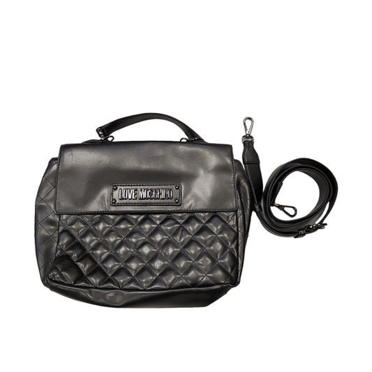 Moschino Grey Faux Leather Small Hand Bag Uk Women's Size  11" x 9"