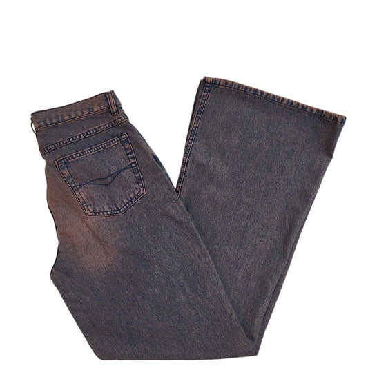 Dare 90s Dark Blue Pink Bootcut Denim Jeans Uk Women's Size 14 W32 L32