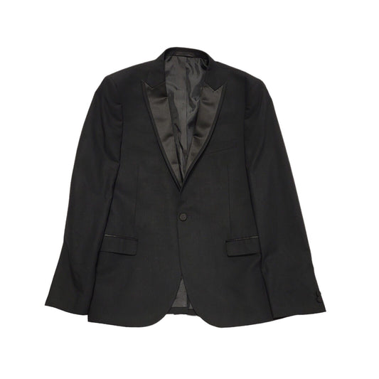 Moss London Black Y2k Blazer Suit Jacket Uk Men's Size Large 42"