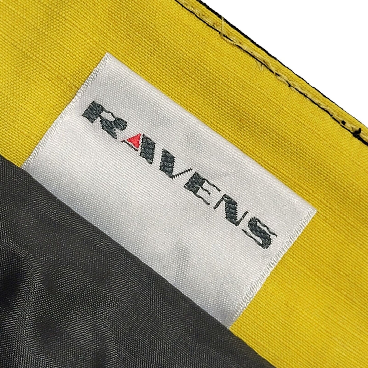 Ravens Black & Yellow 80s Vintage Skirt Uk Women's UK Size 14
