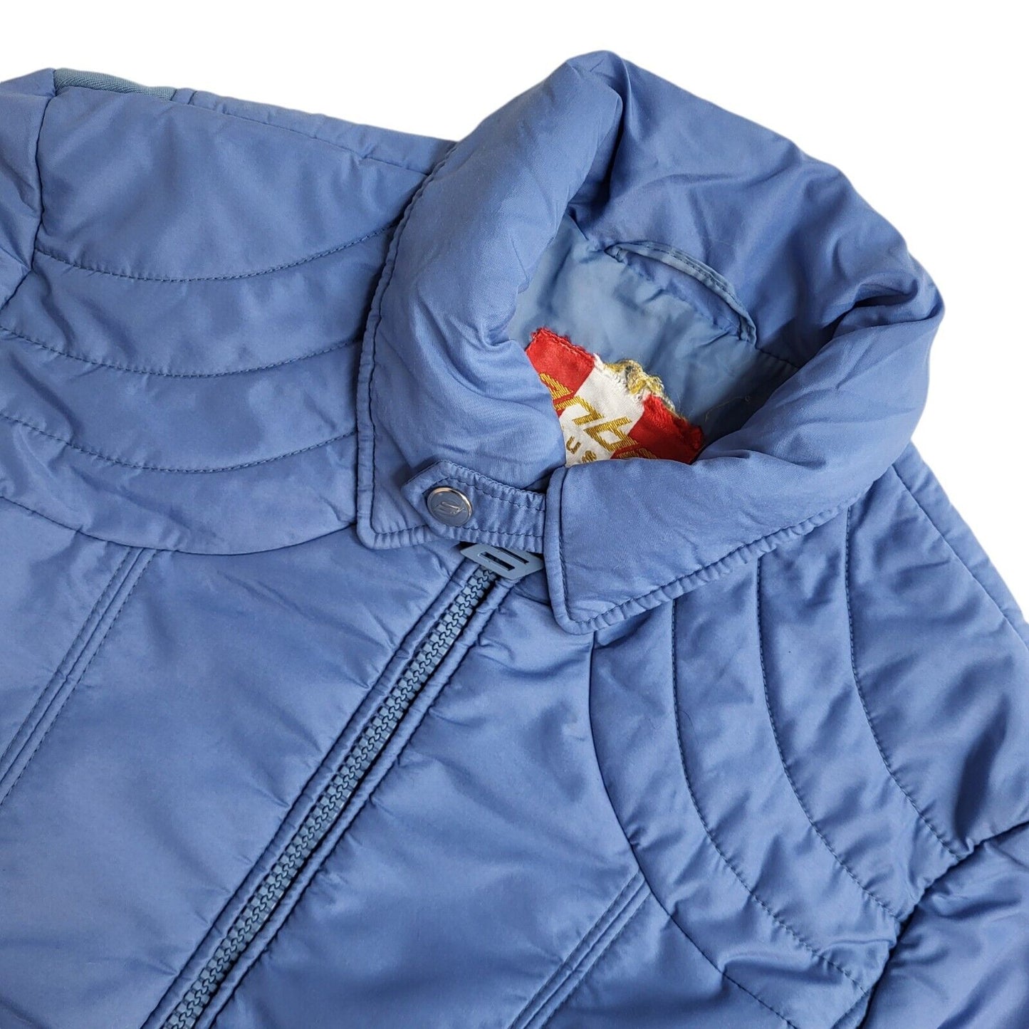 Anba Vintage 90's Light Blue Full Zip Jacket UK Women's Size 14