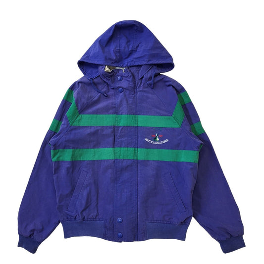 Nautica 90s Vintage Blue Zip Up Hooded Jacket Men's Size XL