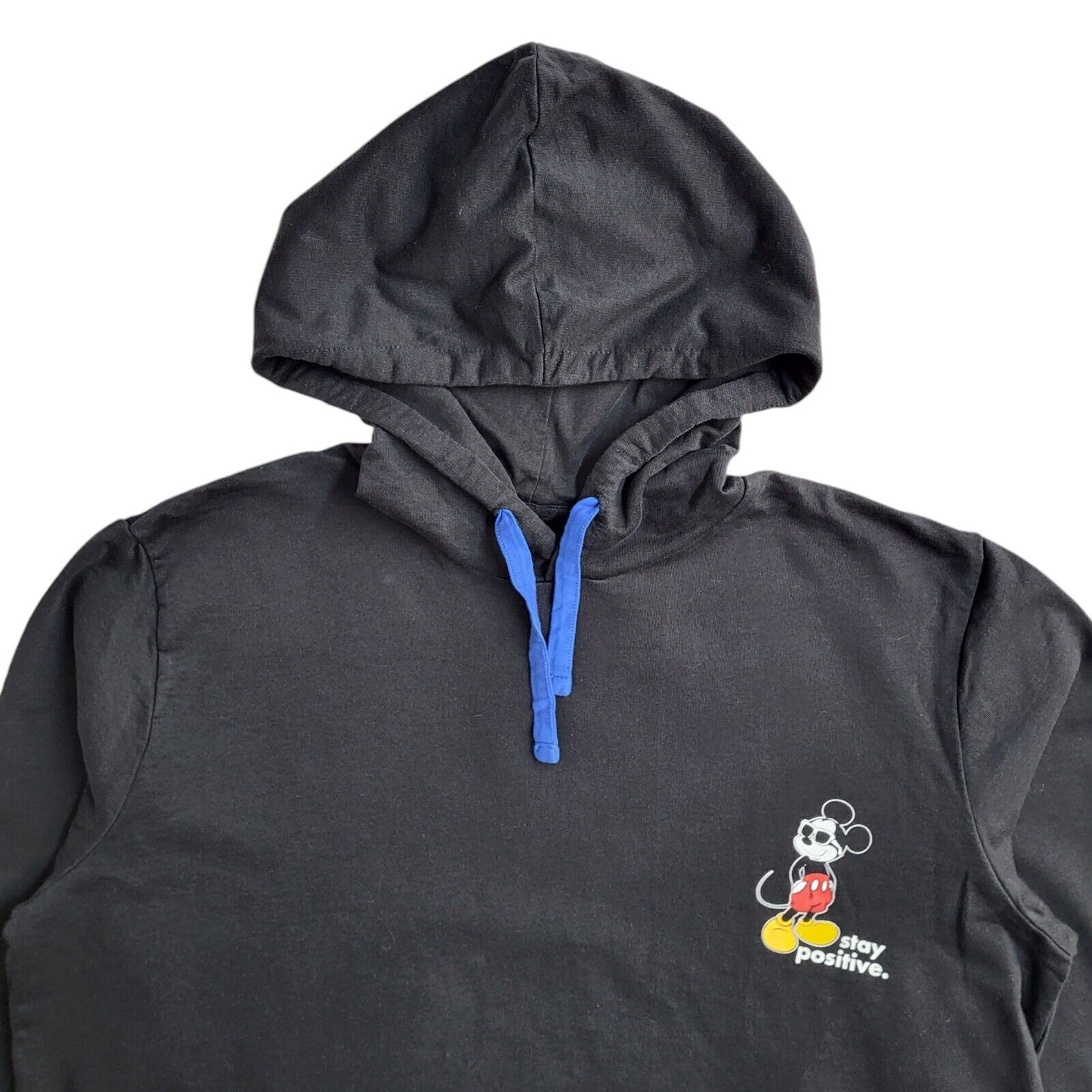 Mickey & Friends Black Pullover Over-sized Sweatshirt Hoodie UK Women's Size XL