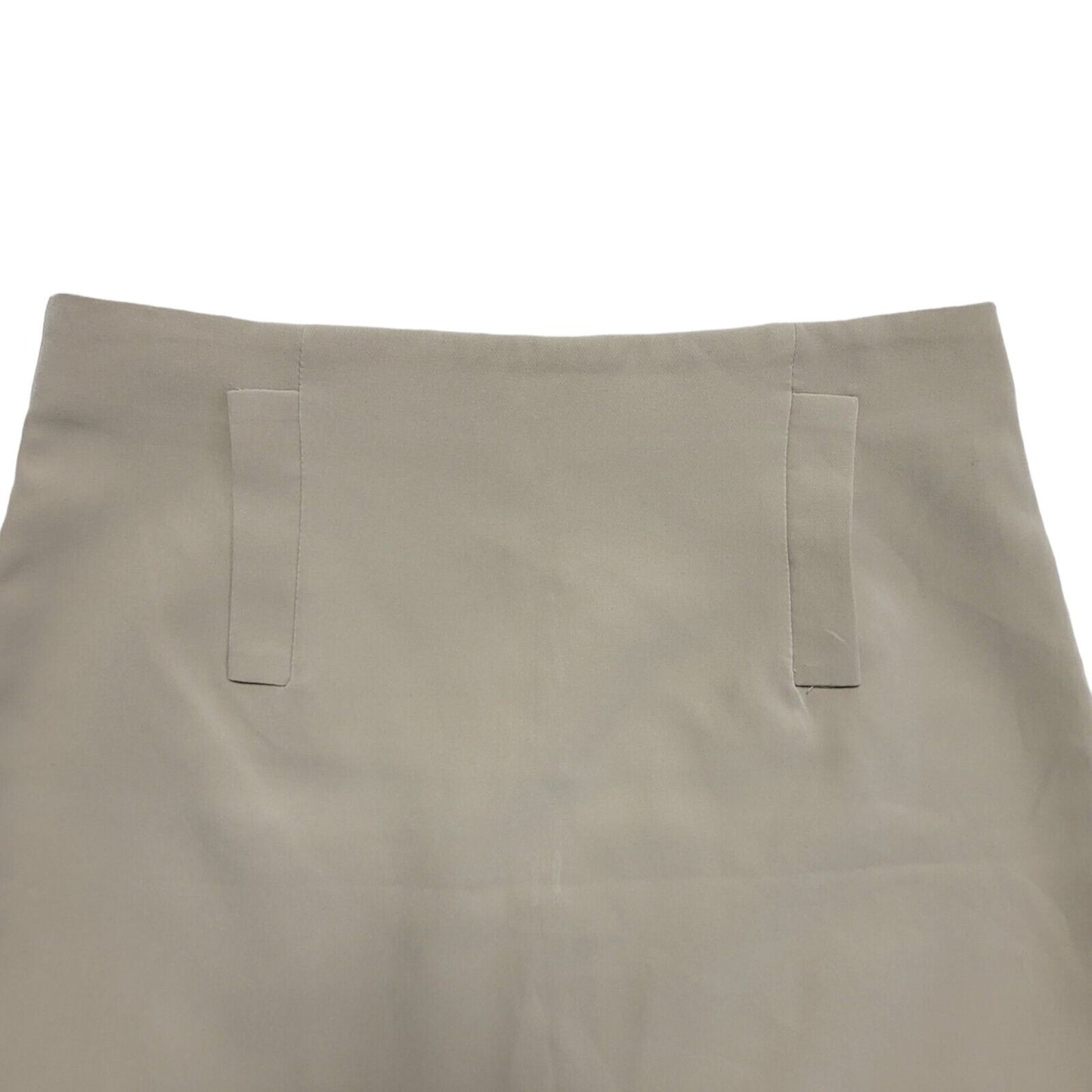 Clip Basic Beige Y2k Short Mini Skirt Uk Women's Size Small