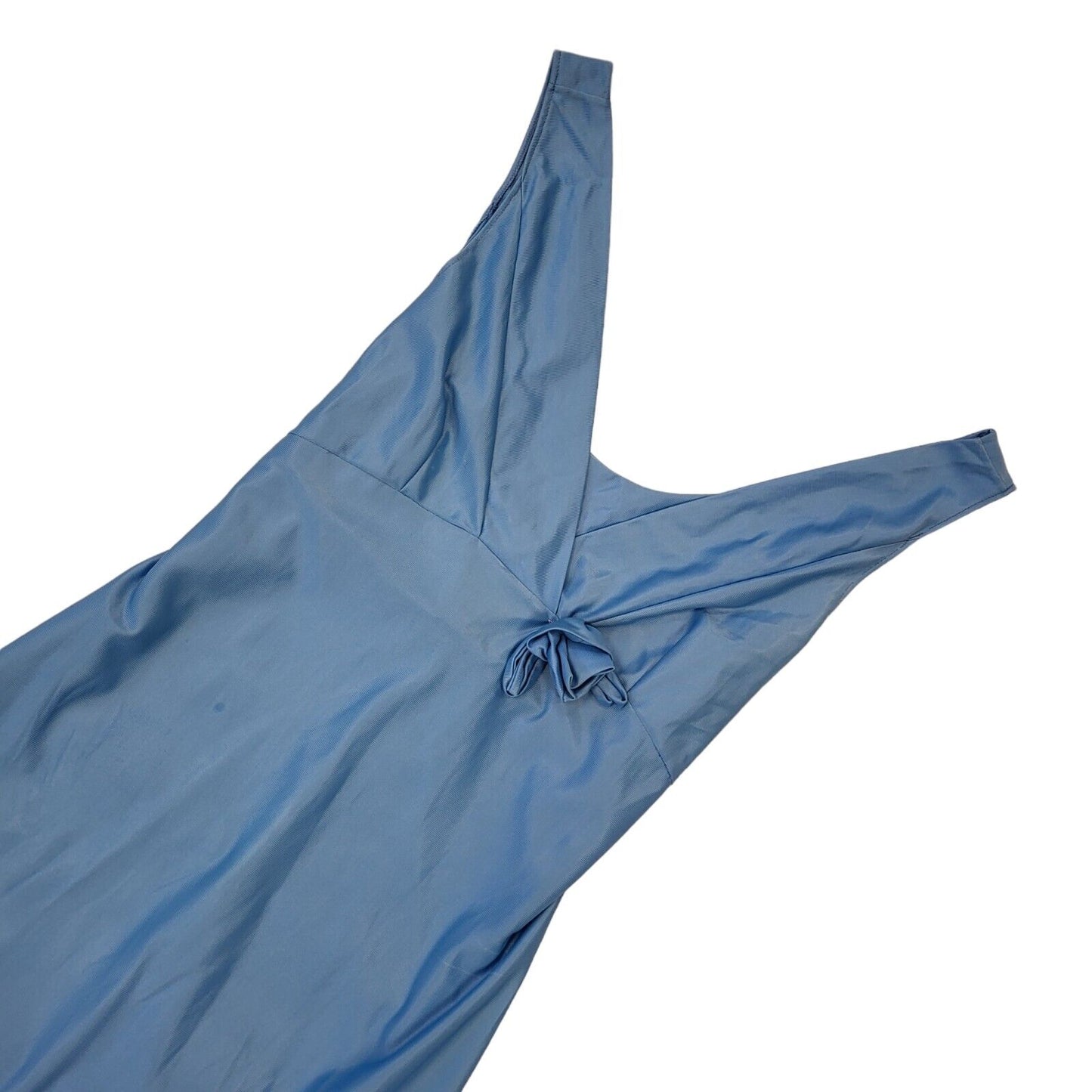 Sinclair Vintage 70s Light Blue Sleeveless Night Dress Uk Women's Size 12