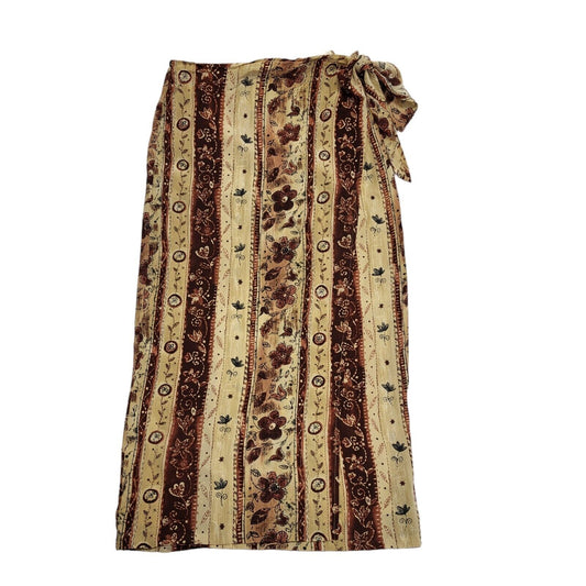 J.Taylor Vintage 90's Red & Gold Abstract Skirt Women's Size 10 W28