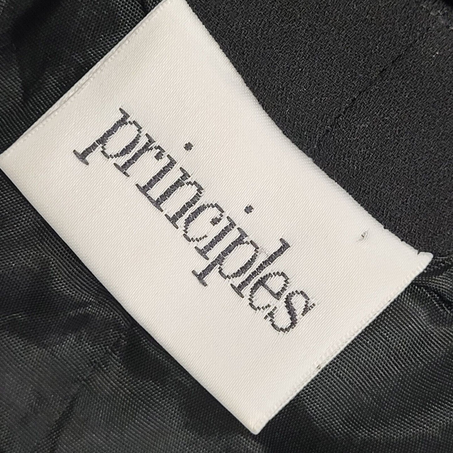 Principles Vintage 90s Black Sleeveless Dress Uk Women's Size 16 W34