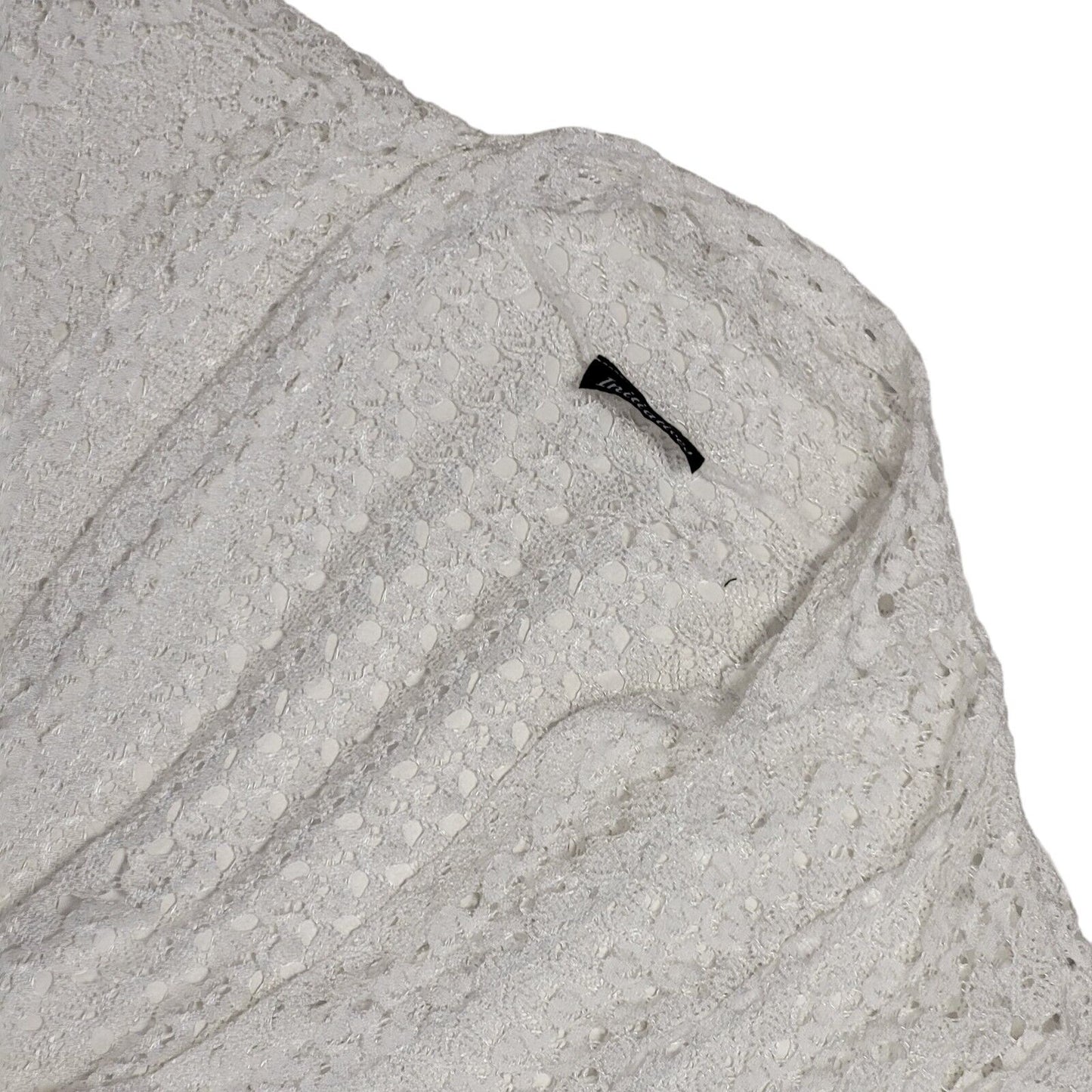 Initiatives White Vintage 90's Open Front Cardigan Uk Women's Size 16/18