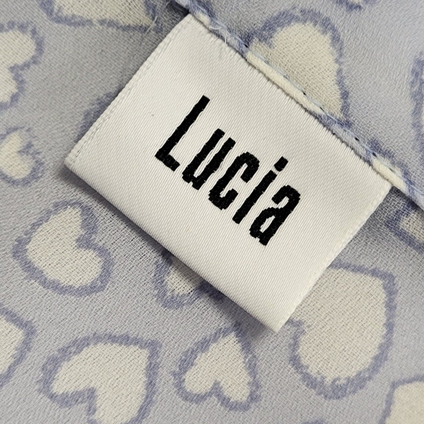 Lucia Vintage 80s Love Heart Buttoned Blouse Women's Uk 16