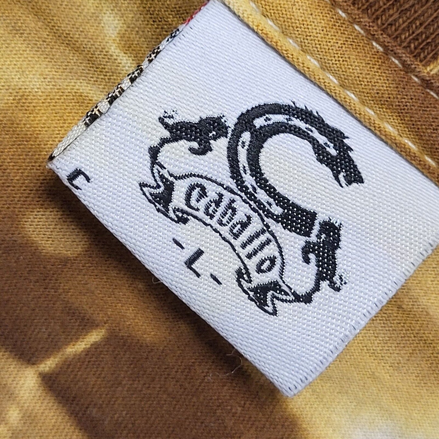 Caballo Beige Eagle Vintage 90s Short Sleeve T-Shirt Uk Men's L