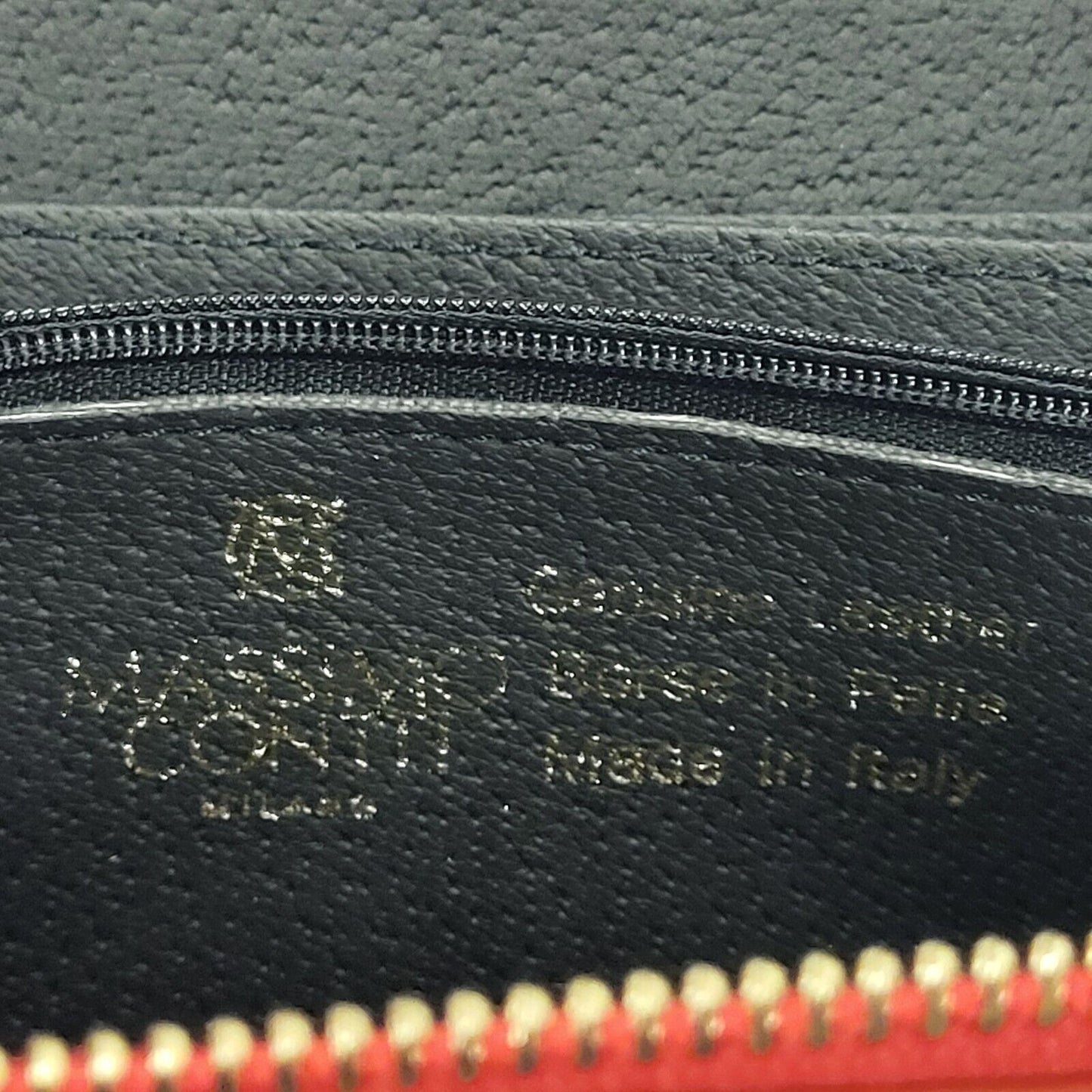 Massimo Conti Red Leather Small Shoulder Bag Uk Women's Size  4" x 8"
