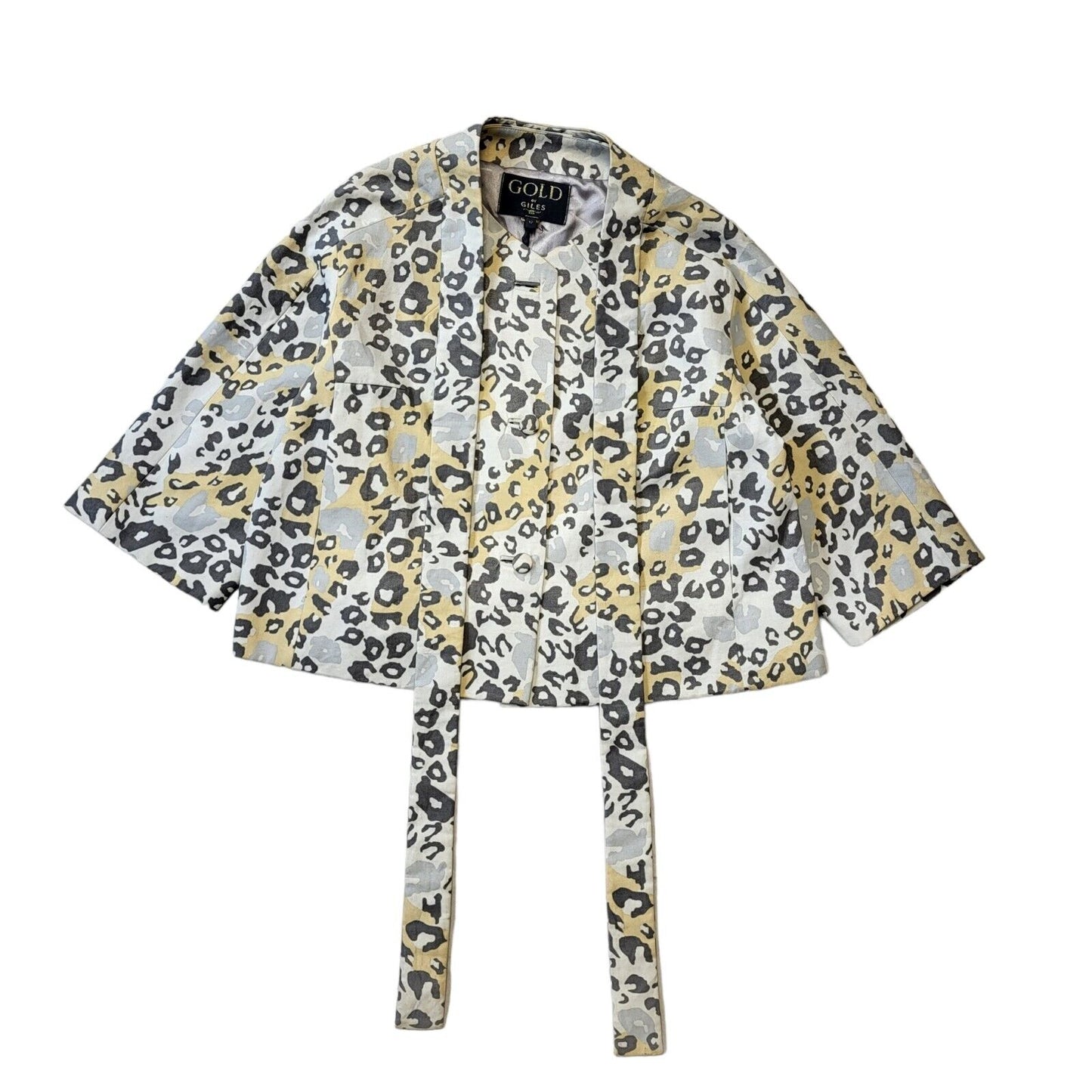 Giles Deacon New Look Y2K Vintage Animal Print Jacket Women's Size 12 BNWT