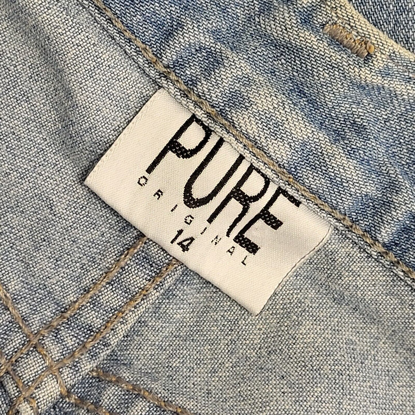 Pure Light Blue 90s Vintage Straight Leg Denim Jeans Uk Women's 14 W32 L25