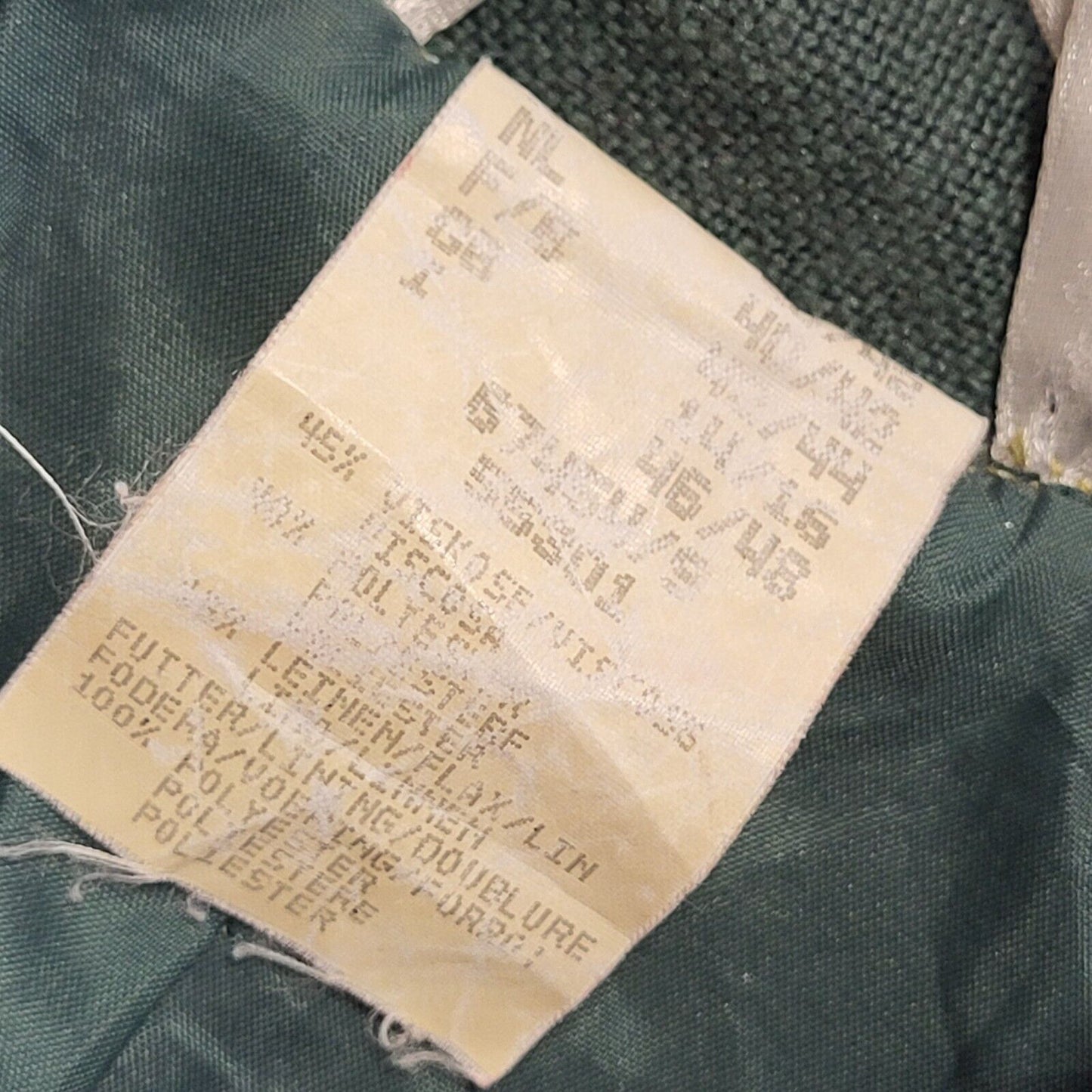 Vintage 80s Red Green Linen Jacket Uk Women's Size 14/16