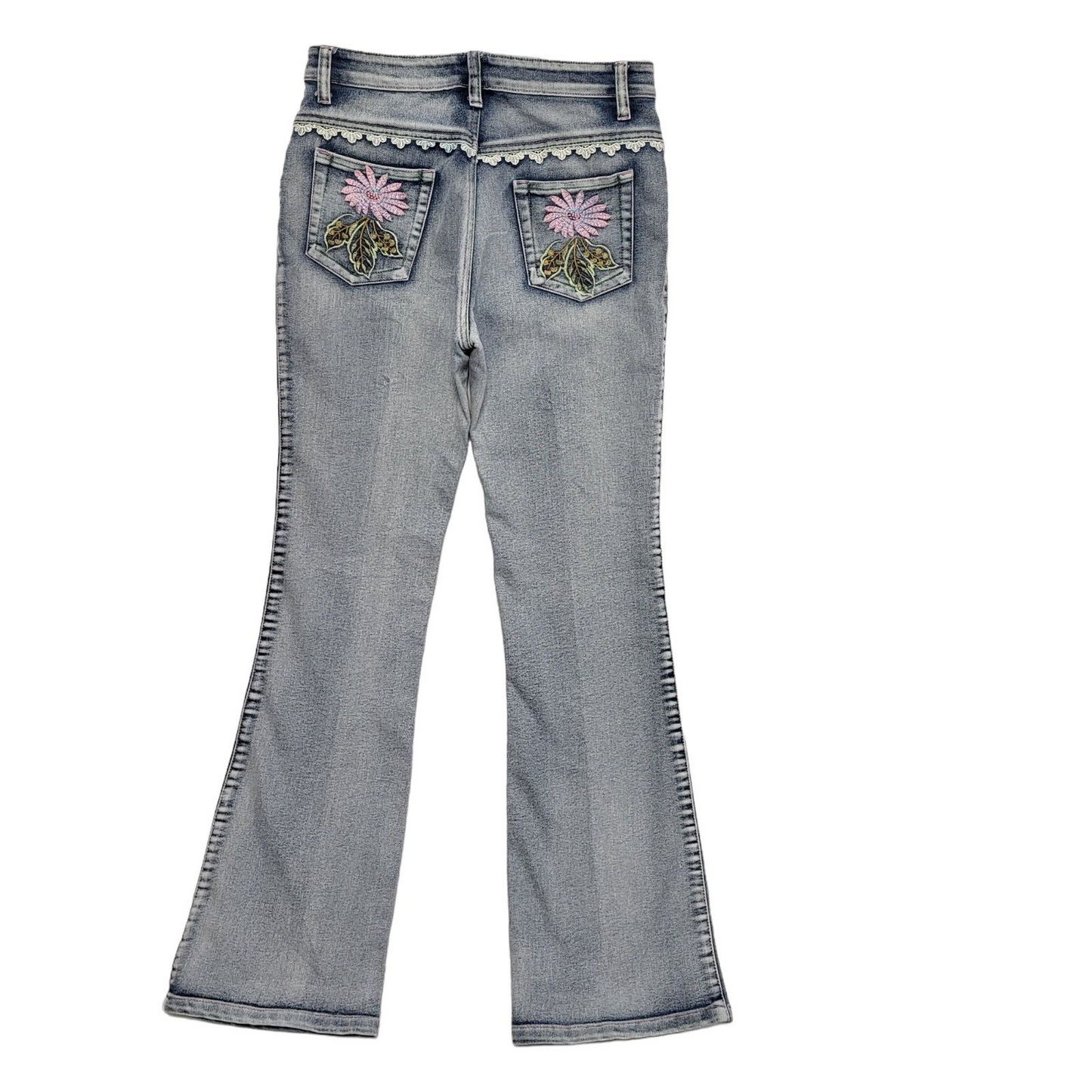 90s Vintage Skinny Bootcut Blue Denim Jeans Women's Size m 10 W29 L29