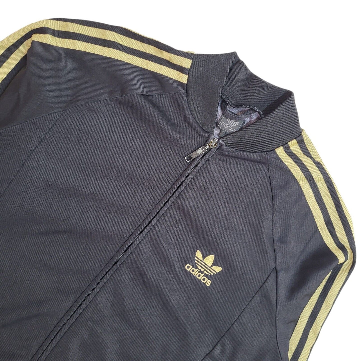 Adidas Black Y2k Zipped Sports Tracksuit Top Uk Women's Size Small
