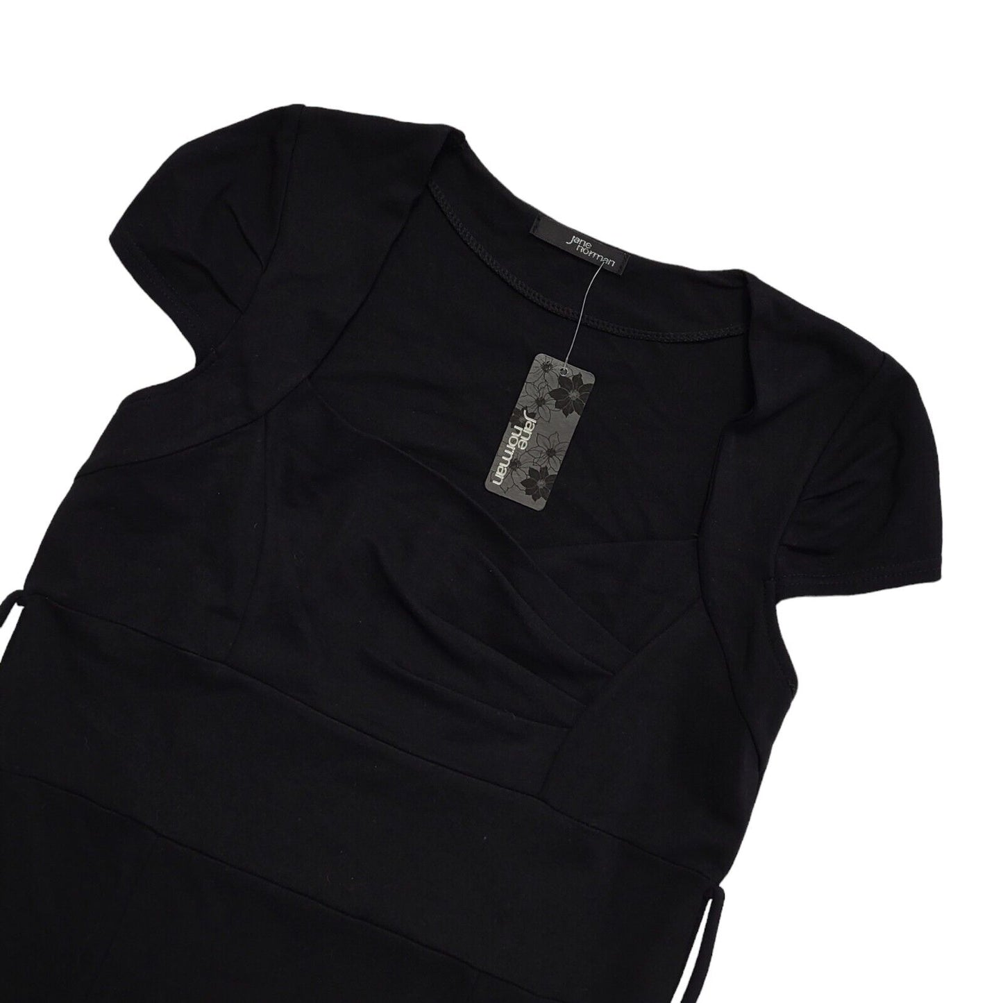 Jane Norman Vintage Y2K Black Knee Length Dress BNWT Womens UK 14