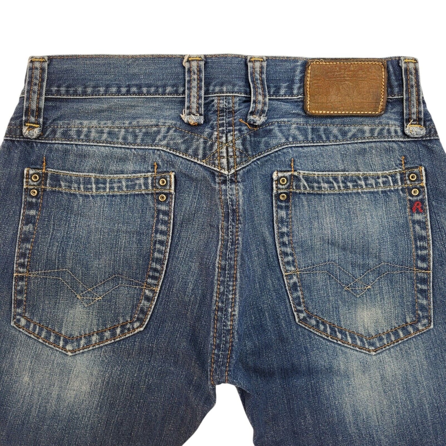 Replay 90s Vintage Blue Straight Denim Jeans Men's Size S W30 L32