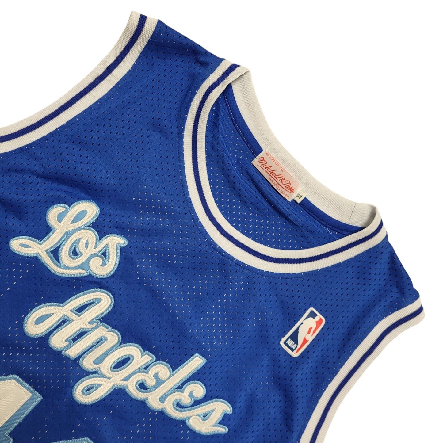 Mitchell & Nebb Los Angeles NBA Basketball Jersey Blue NO.44 West Mens XL