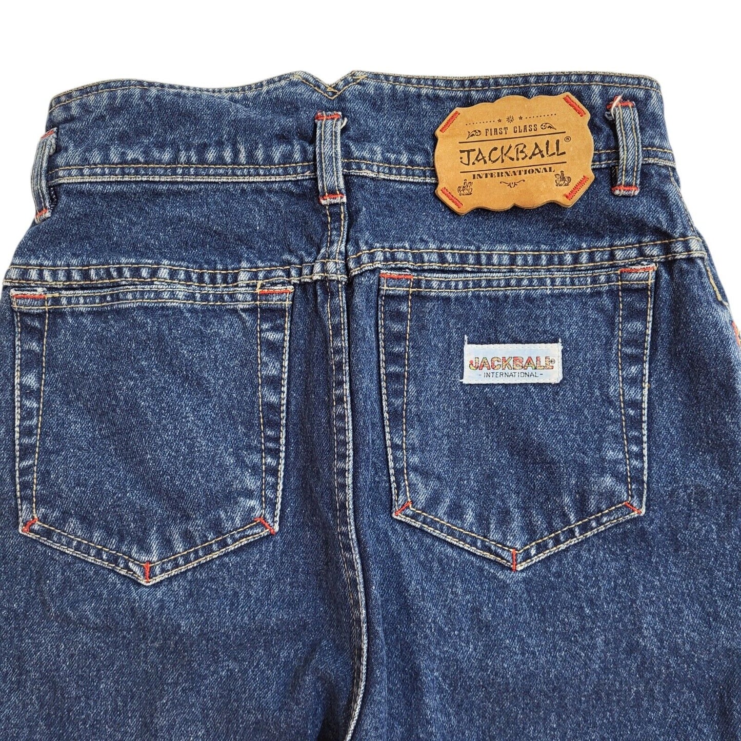 Jackball 90s Dark Blue Tapered Denim Jeans Uk Women's Size 4 W22 L24