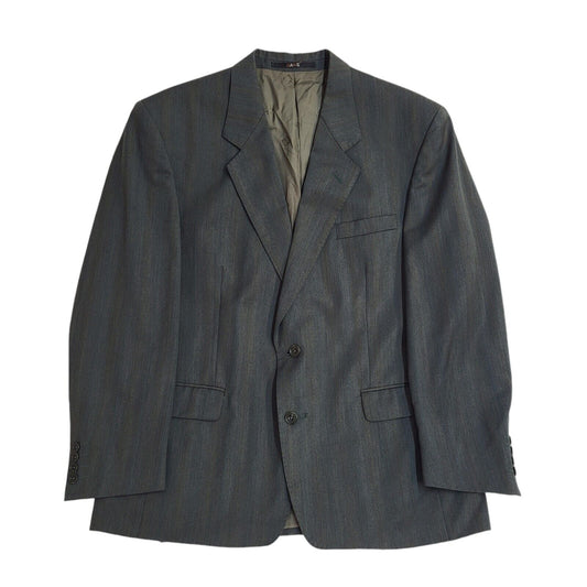 Daks Grey 70s Wool Blend Blazer Suit Jacket Uk Men's Size XL 44"