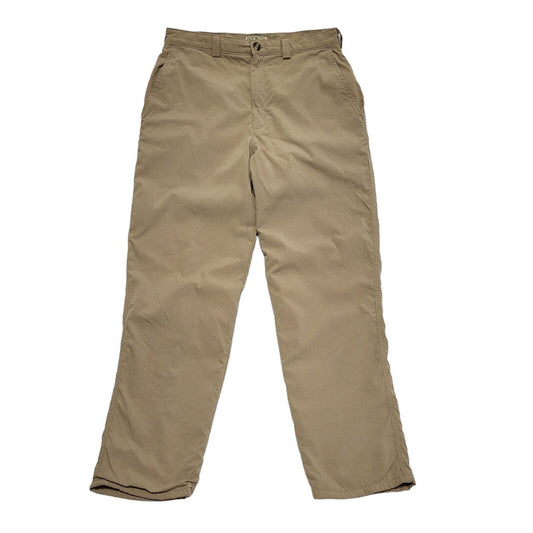 L.L. Bean 90s Vintage Beige Thinsulate Straight Leg Trousers Mens Size L W34 L32
