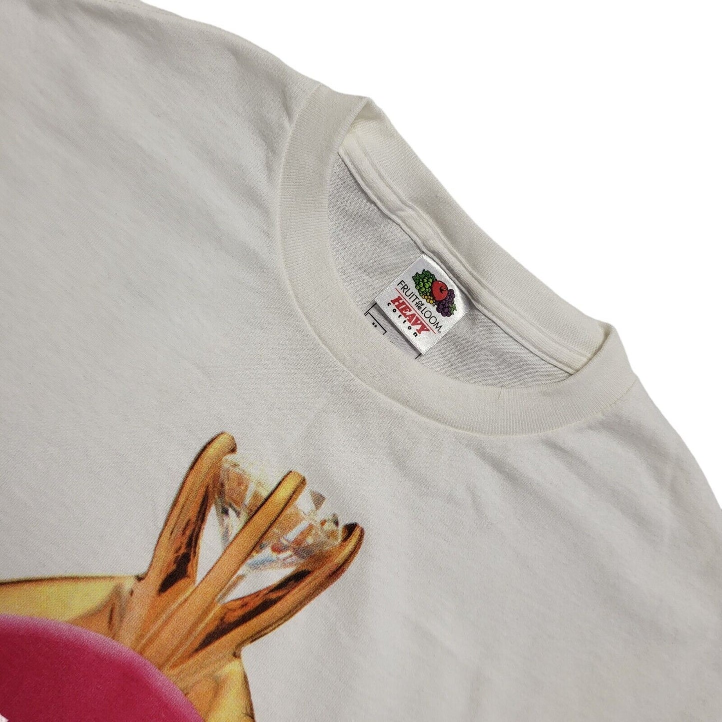 Fruit Of The Loom Vintage 80s White Short Sleeve T-Shirt Uk Men's Medium