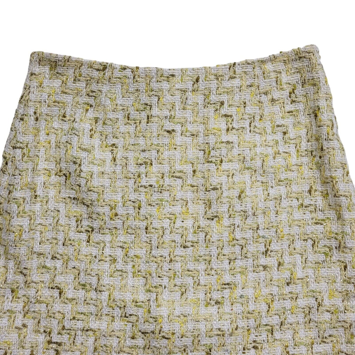 Hobbs Vintage 90's Cream Pencil Zip Skirt Uk Women's Size 8 W26 Bnwt