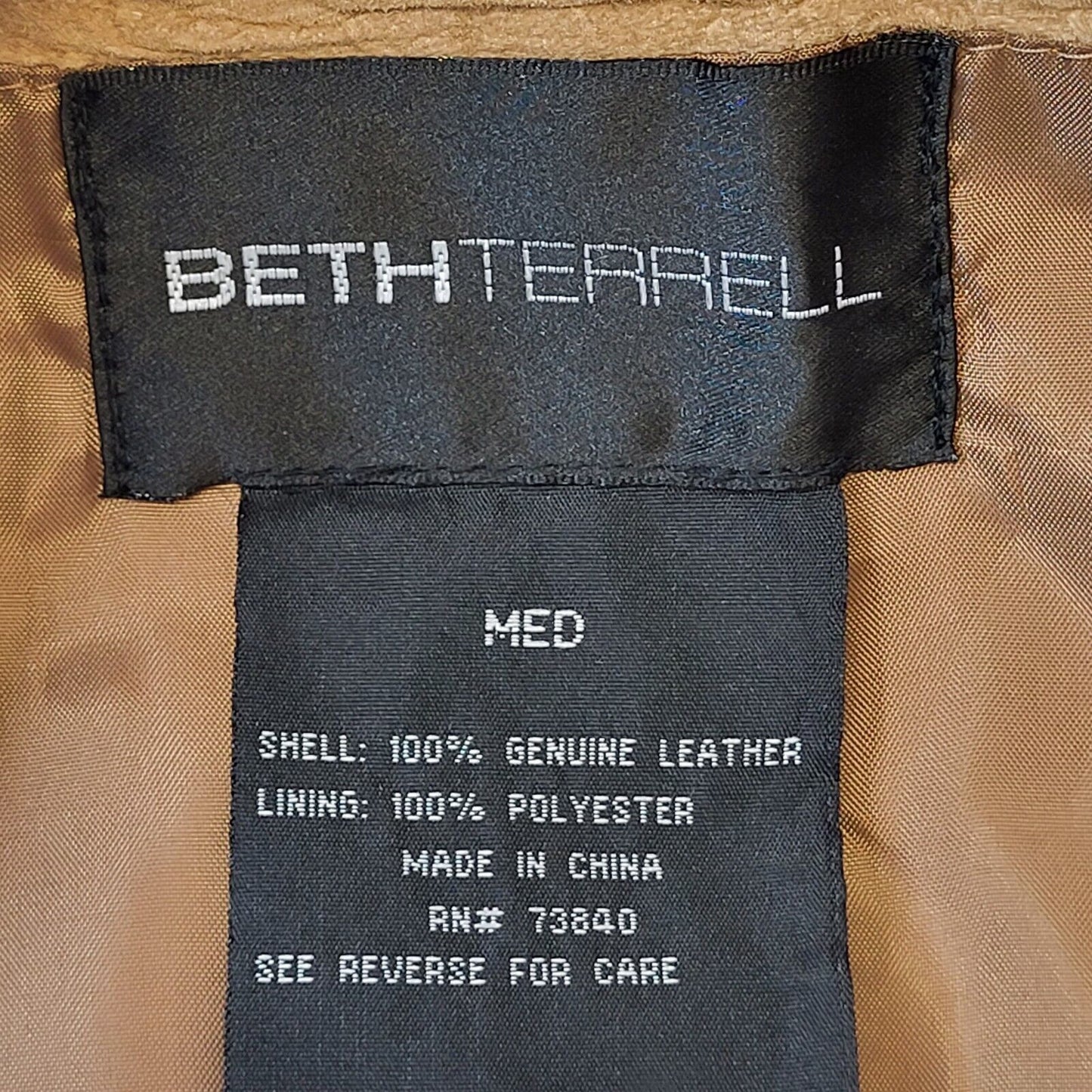 Beth Terrell Y2K Vintage Beige Suede Skirt BNWT Womens Size 10-12 W28-30