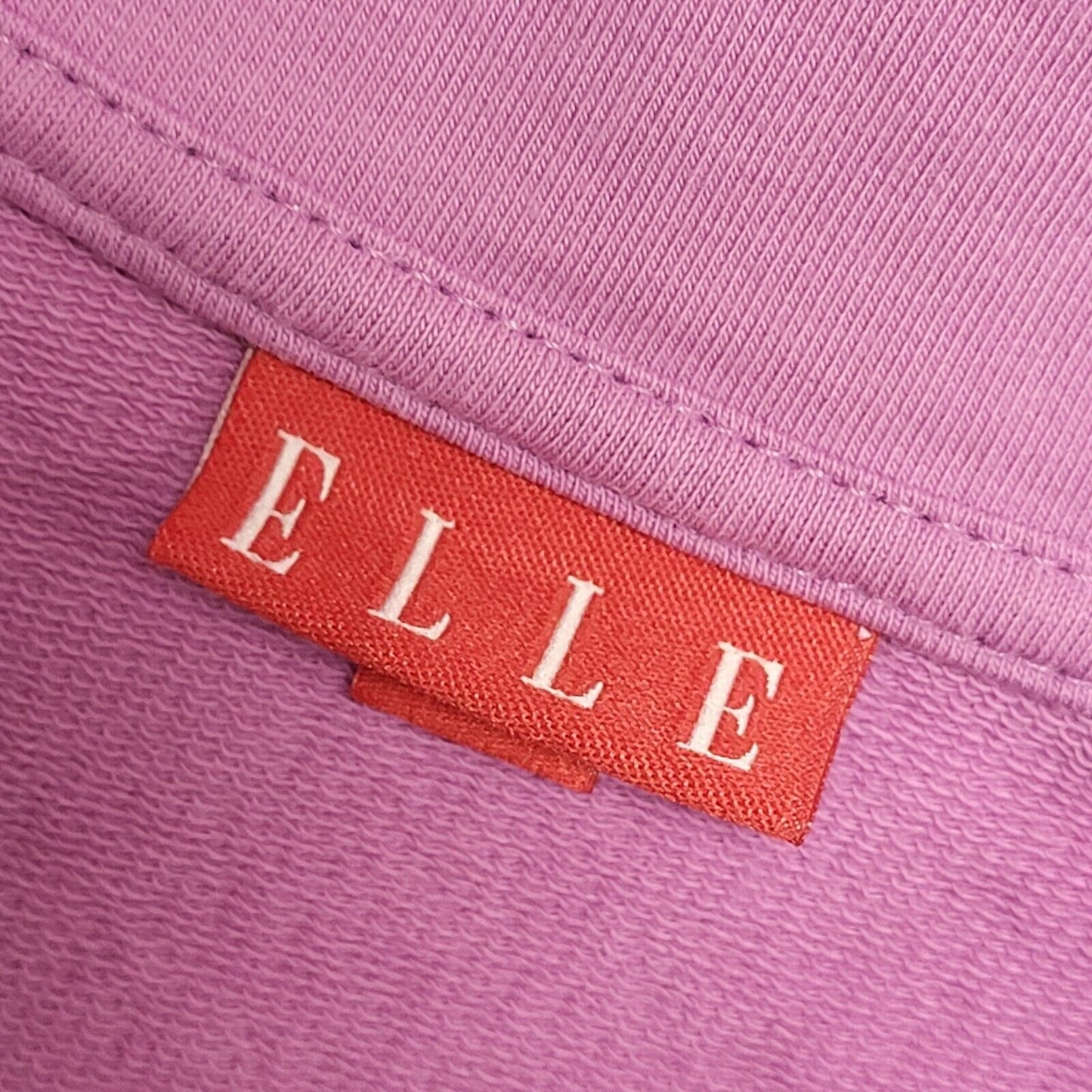 Elle Sport Y2K Purple High Neck Zip Up Sweatshirt Womens UK Size Medium