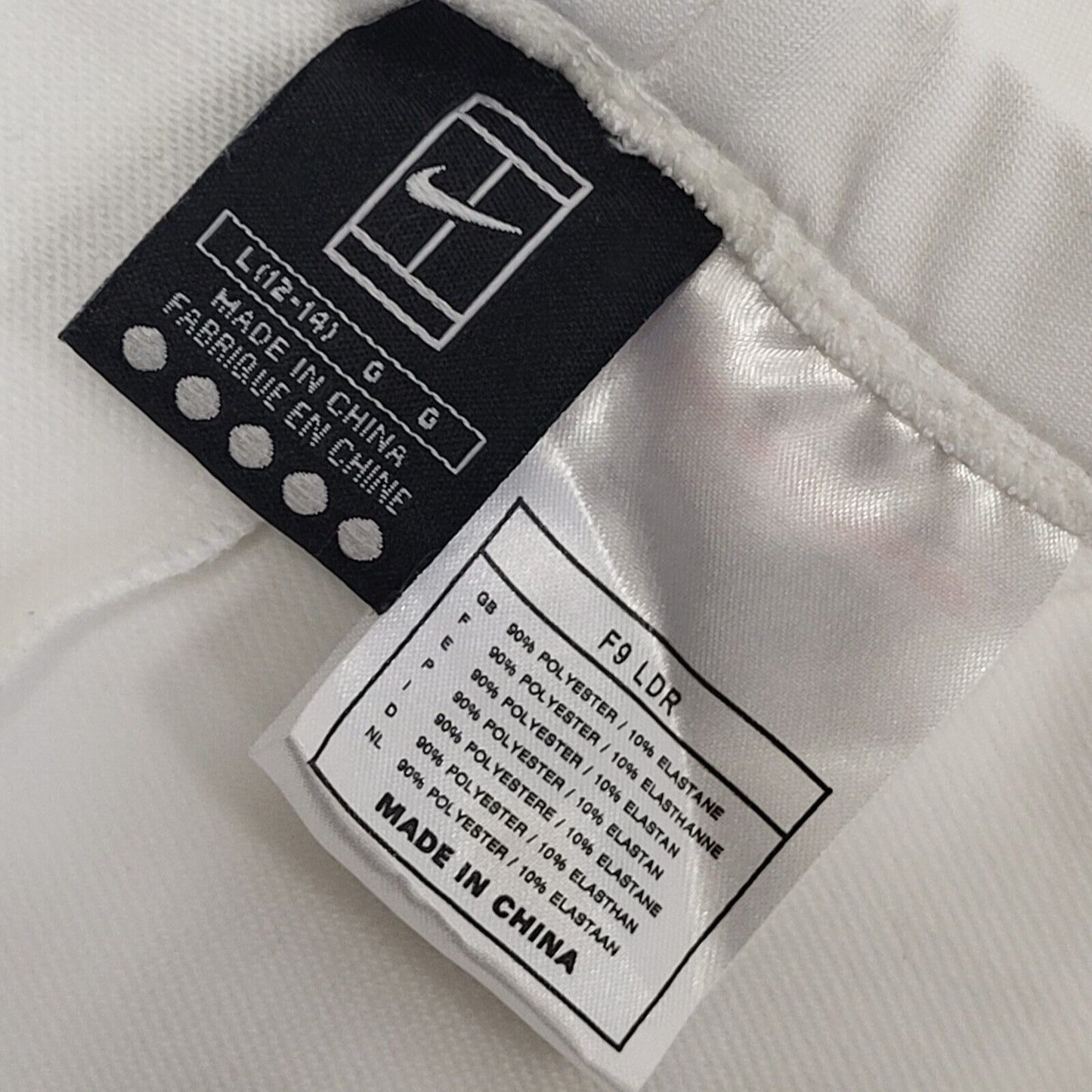 Nike White 90s Vintage Tracksuit Bottoms Women's Uk Size L W30 L32