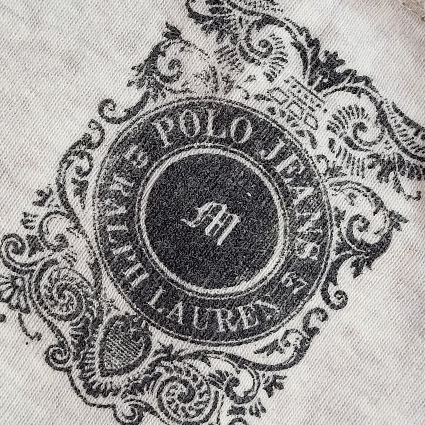 Polo Jeans Vintage 90s Grey T-Shirt Uk Women's Size Medium