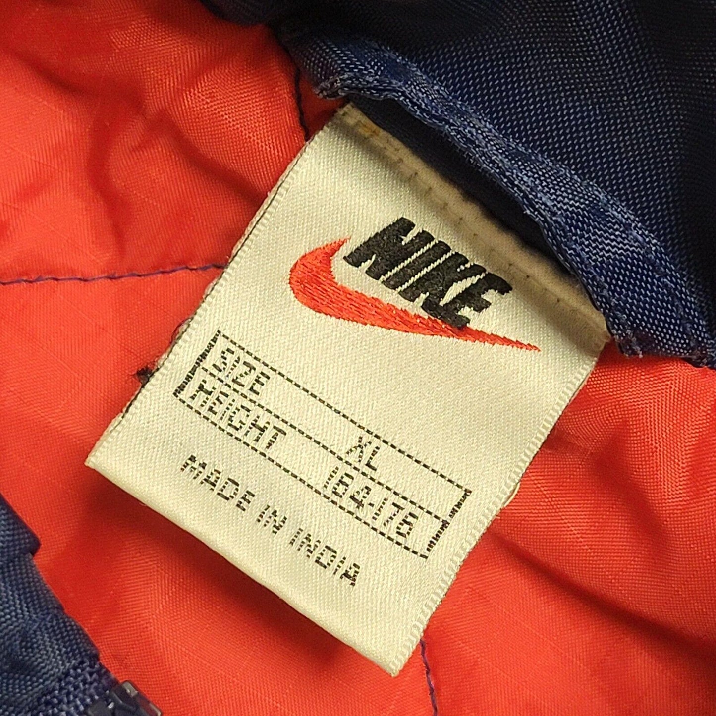 Nike 90s Vintage Navy Blue Zip Up Windbreaker Jacket UK Men's Size XL