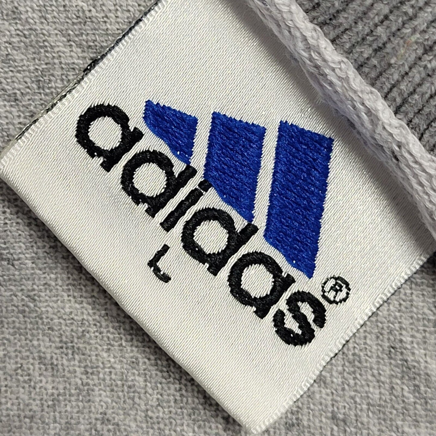 Adidas Vintage 90s Grey Polo Shirt Uk Men's Size Large