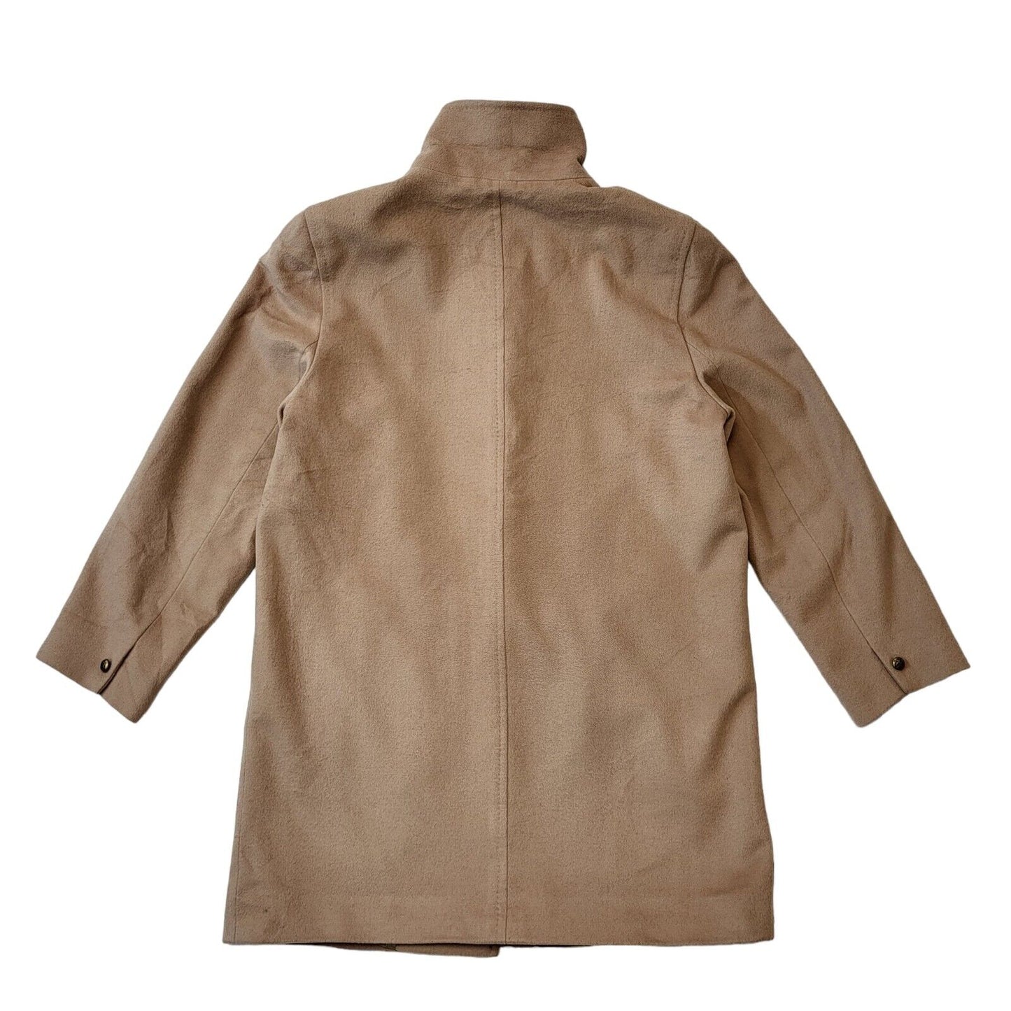 Jaeger 80s Vintage Beige Button Up Women's Coat Size 14